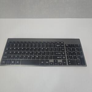 JoyAccess KB2 Slim Wireless Full Keyboard Gray & Silver with 2.4G USB Receiver